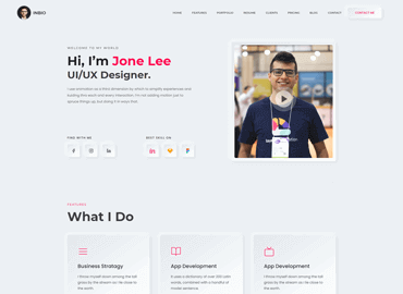 Designer light template preview