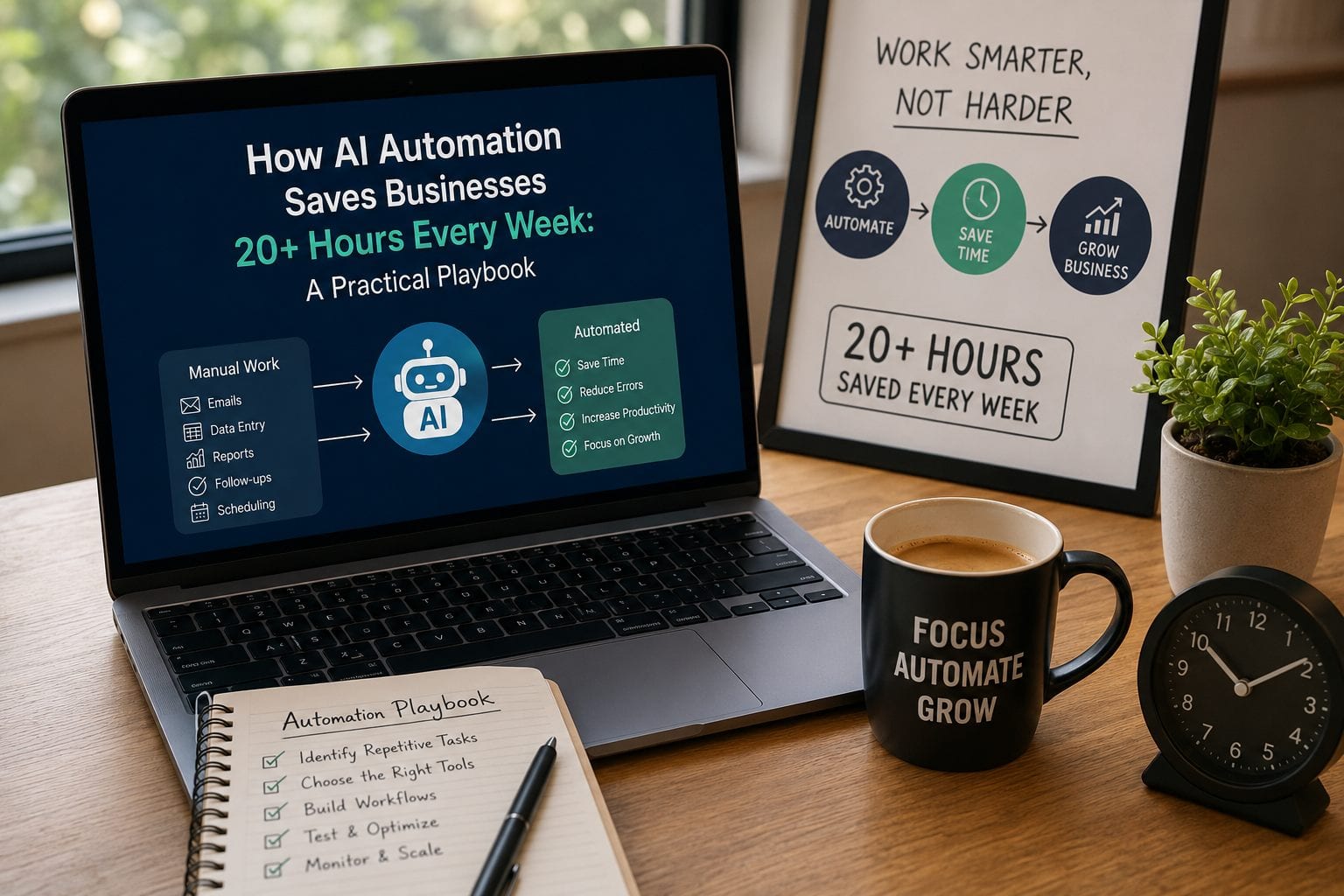 AI workflow automation saves businesses 20+ hours per week - Shashikant Shah